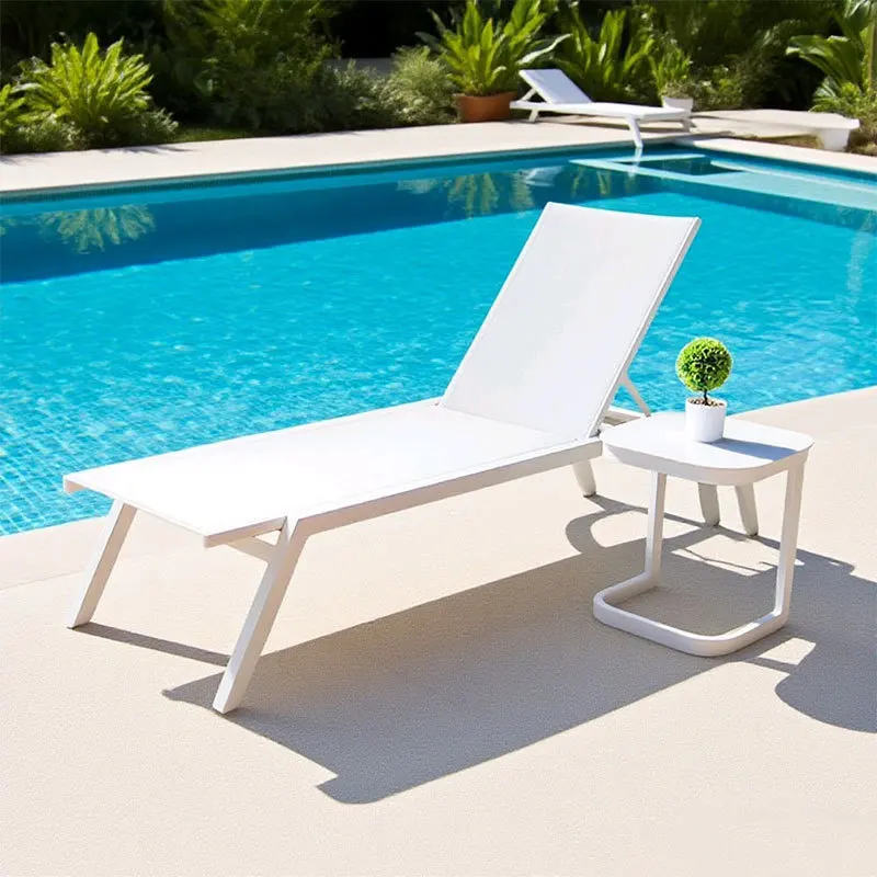 Outdoor beach loungers Poolside loungers available