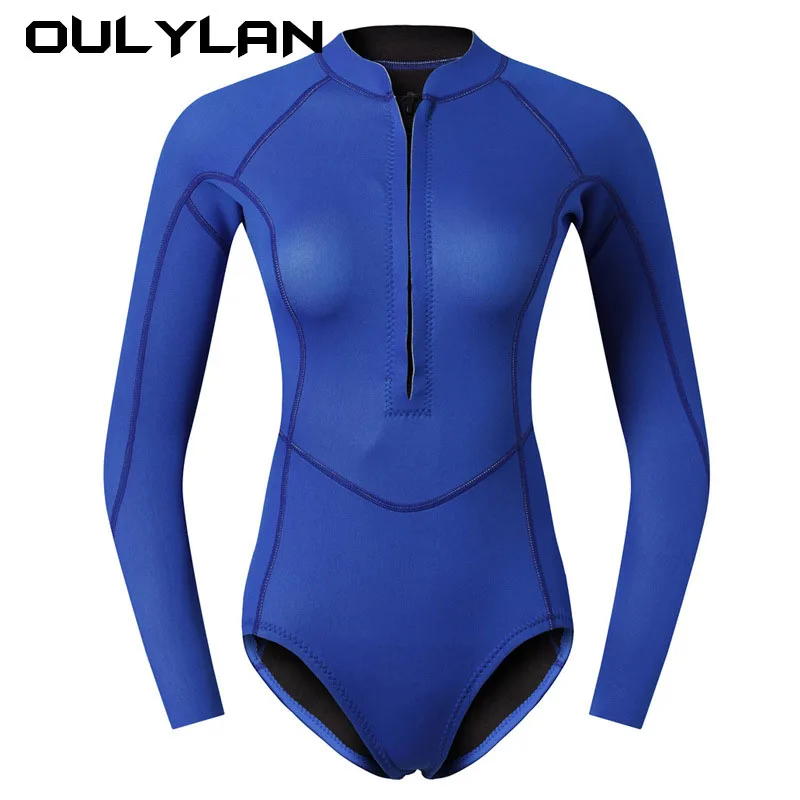 

2024 Women's 2MM Neoprene Snorkeling Wetsuits Keep Warm Scuba Water Sport Spearfishing Surfing Diving Suit Bathing Swimwears