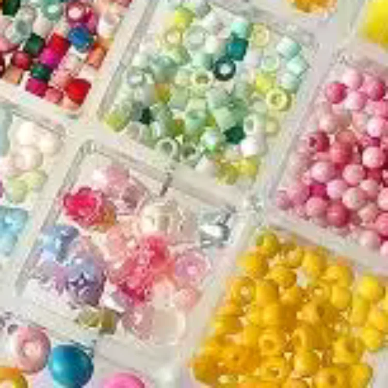 1 Box 12/36 Grids Mix Colors/Sizes 3D Nail Little Flower Candy Beads Set Nail Decoration DIY Manicure Accessories