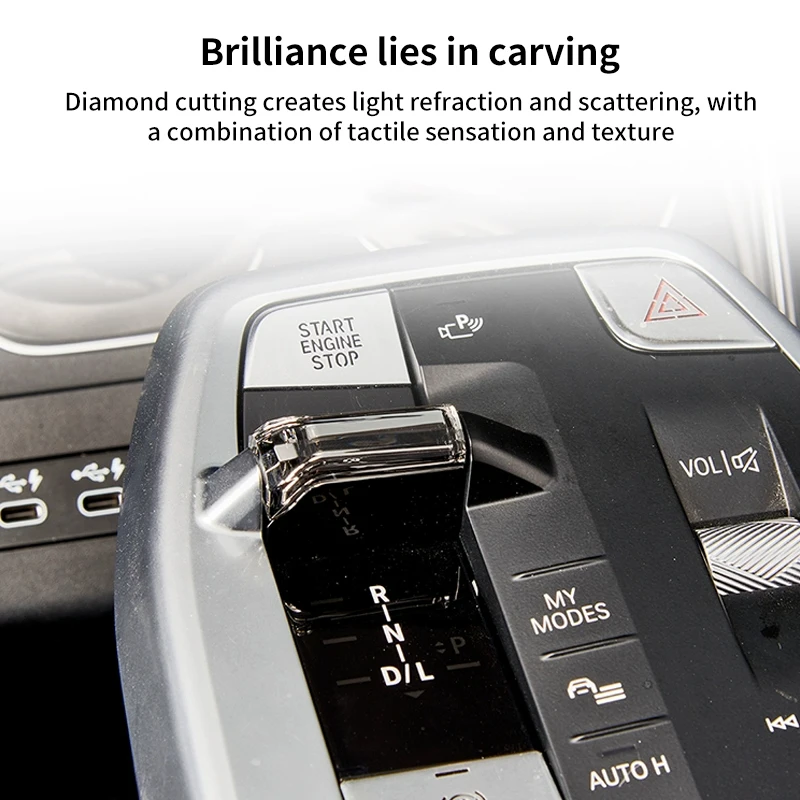 1 قطعة لسيارات BMW X1 X2 2023 2024 مجاذيف التحول الكريستالية استبدال مقبض كريستال والعتاد التحول المقبض X1 X2 الملحقات الداخلية