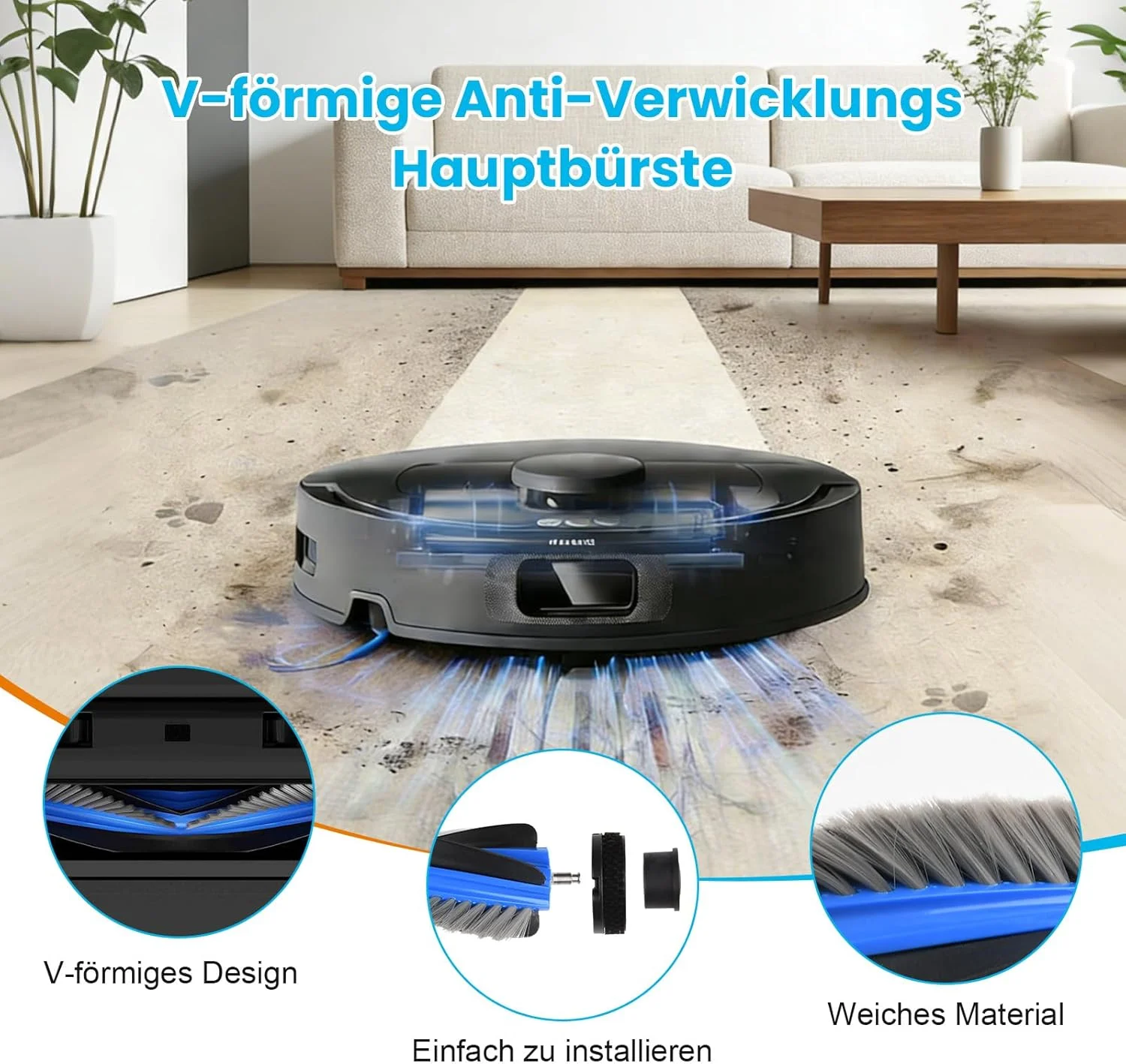 Ecovacs Deeboot T30C / T30C GEN 2 / T30C OMNI / T30C OMNI GEN 2, Debot N50 OMNI Parts Brush Filter Mop Cloth Dust Bag image 4