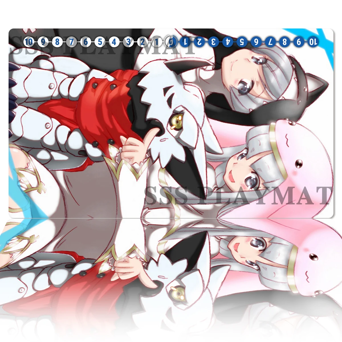 

Игровой коврик Digimon Sistermon DTCG, резиновый коврик для дуэли, игровой коврик для настольных игр, 600x350x2 мм