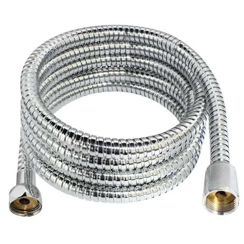 Shower Hose Steel Flexible Shower Hose Long Bathroom Shower Water Hose Extension Plumbing Pipe Pulling Tube Bathroom Accessories