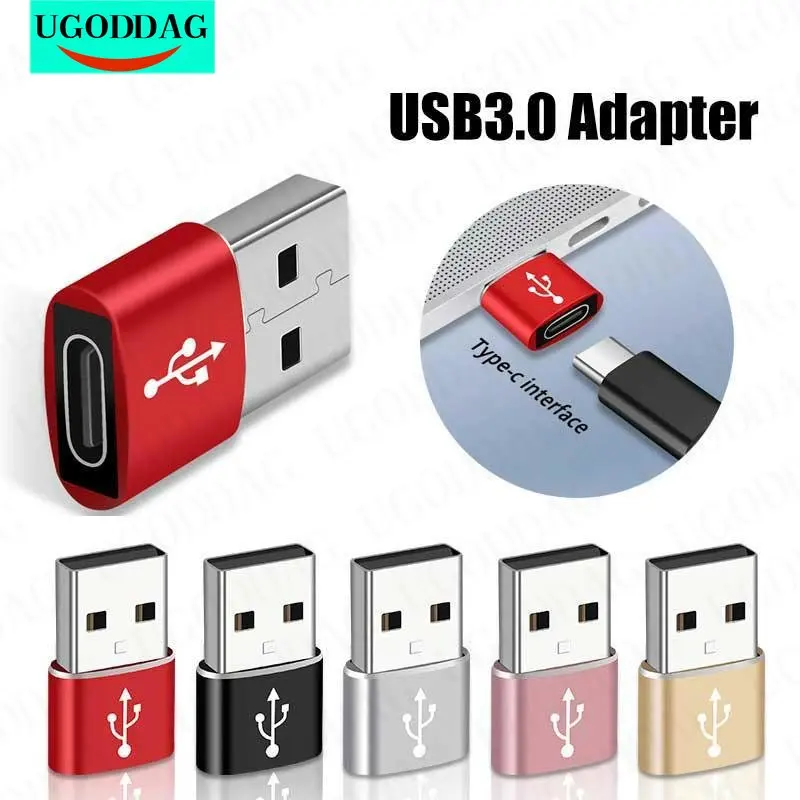 Adaptador USB OTG macho a tipo C hembra, convertidor de Cable tipo C para Nexus 5x6p Oneplus 3 2 USB-C, cargador de datos