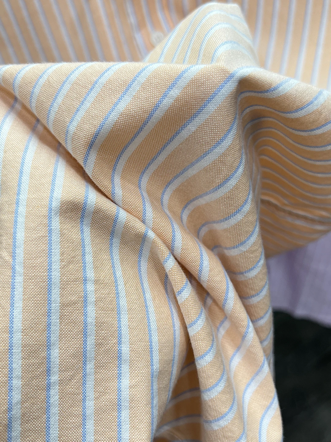 レトロストライプ柄 ウェイド純綿 メンズ ビジネス オルト スヴェ イルト 通気性 スタンドフィット 夏新作 カジュアル イルト