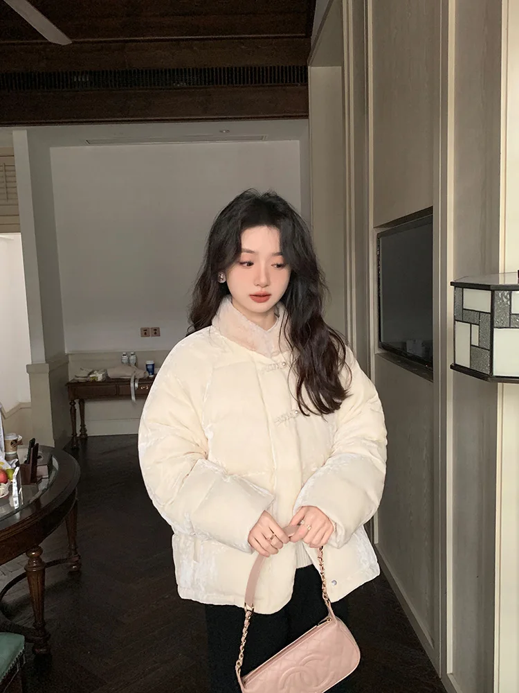 เสื้อคลุมขนกระต่ายกำมะหยี่นุ่มหวาน  คอลเลคชั่นใหม่สำหรับฤดูหนาว ให้ความรู้สึกหรูหรา แฟชั่นสำหรับผู้หญิง