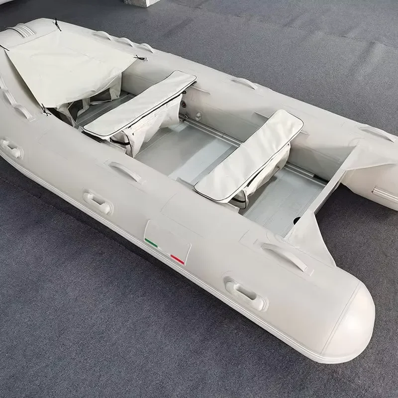 2025 Factory Supply PVC Inflatable V Shape Aluminum Floor Speed Assault Boat Inflatable Boat for Fishing