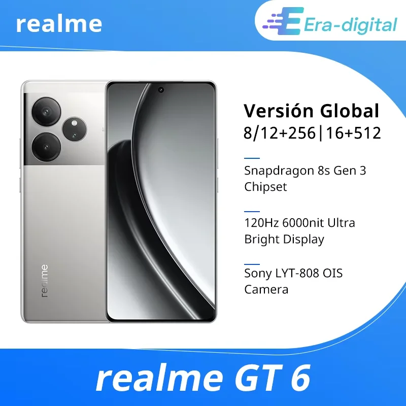 Global Version realme GT 6 GT6 5G Smartphone 6.78