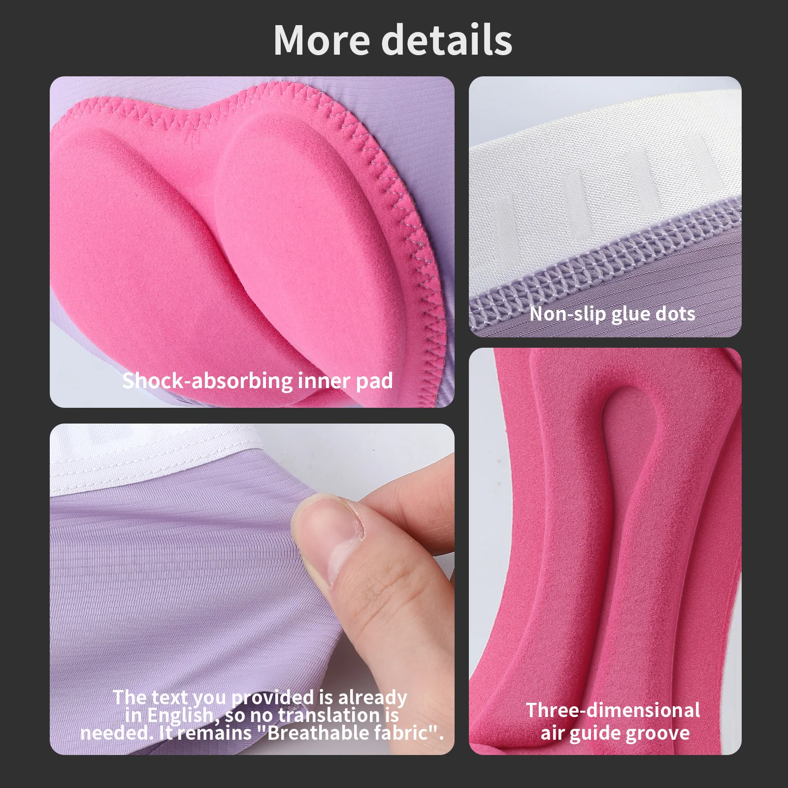 TOSUOD Women's Padded Cycling Underwear Shorts, Shockproof Comfortable Road Bike Cycling Outdoor Sports Tights - Image 6