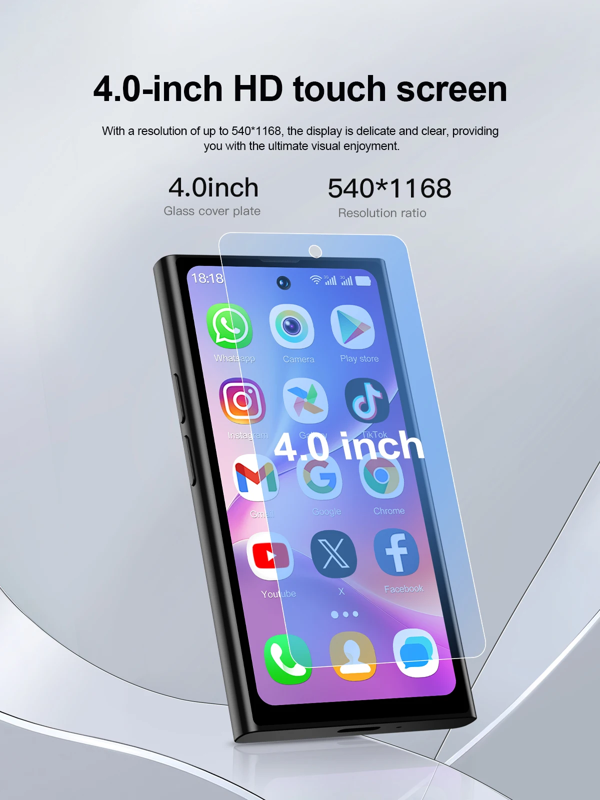 SERVO S27 MINI Android OS Mini Smartphone 4G LTE 16GB/64GB ROM Play Store WiFi Face Unlock 2 SIM 4.0" Pocket Small Smart Phones