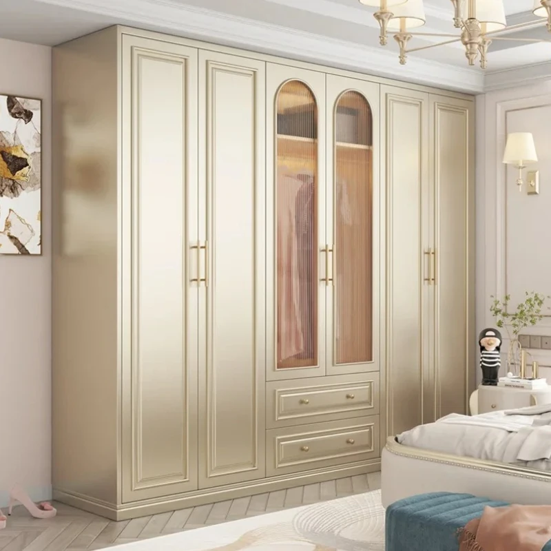 

Big Luxury Wooden Wardrobes Storage Women Girls Home White Wardrobes Organizer Clothes Armario De Ropa Bedroom Furniture