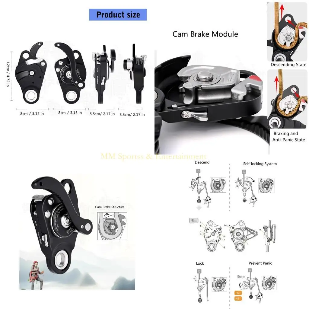 

Облегченный спусковой инструмент 31BE для альпинистских чрезвычайных ситуаций на промышленных работах