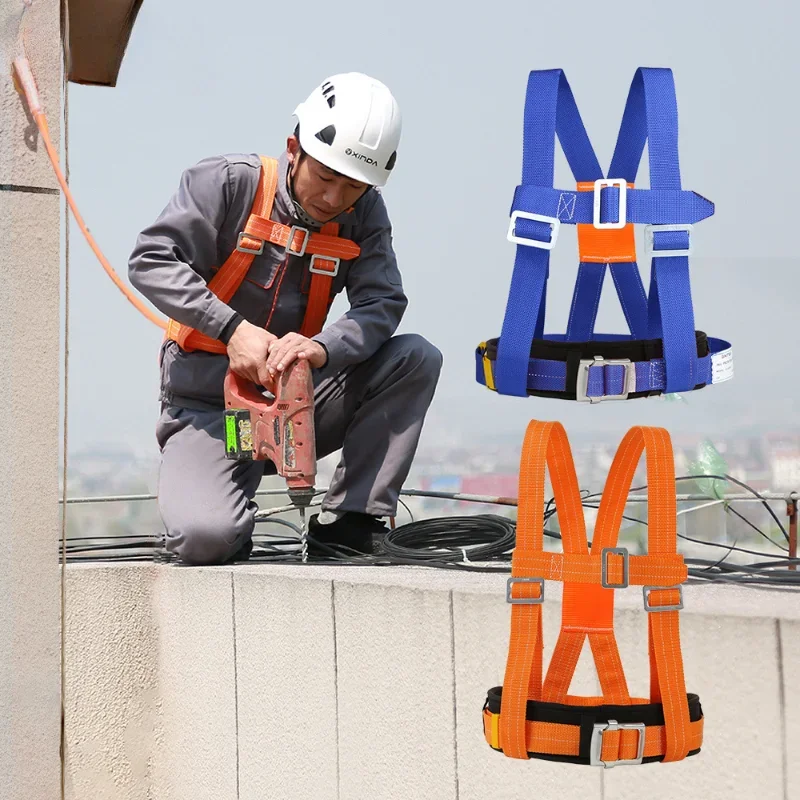 Adjustable Safety Belt Aerial Work Cleaning External Wall Rescue Protection Safety Rope Outdoor Climbing Safety Harness