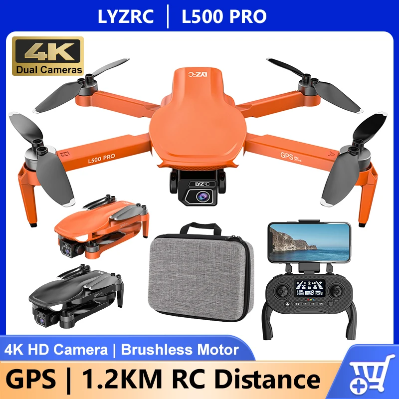 Dron Profesional con GPS, cuadricóptero con cámara Dual HD, 5G, WIFI, FPV, 4K, L500 PRO, juguetes de regalo