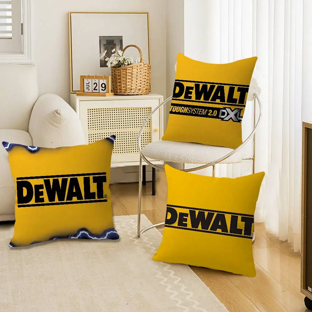 D-Dewalts Logo Personalized Pillow Dust Cover Bedroom Kids Party Decoration Pillowcase Birthday Children Gift