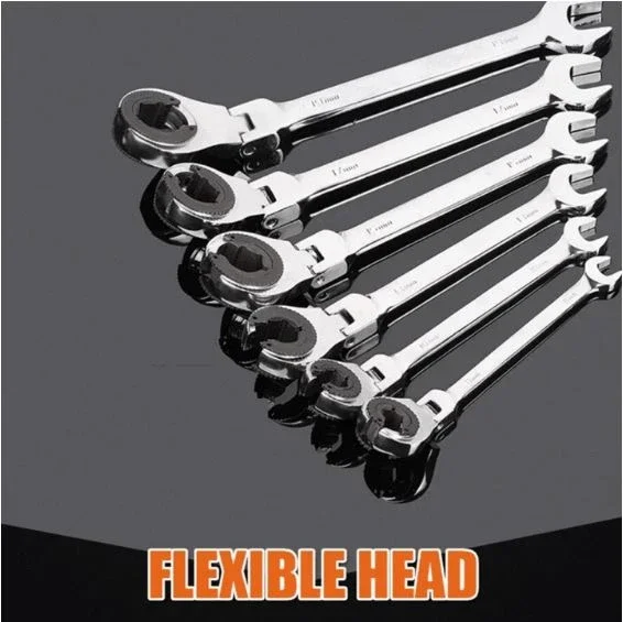 Tubing Ratchet Wrench Ratchet Combination Metric Wrench Set Hand Tools Torque Gear Socket Nut Tools a Set of Key