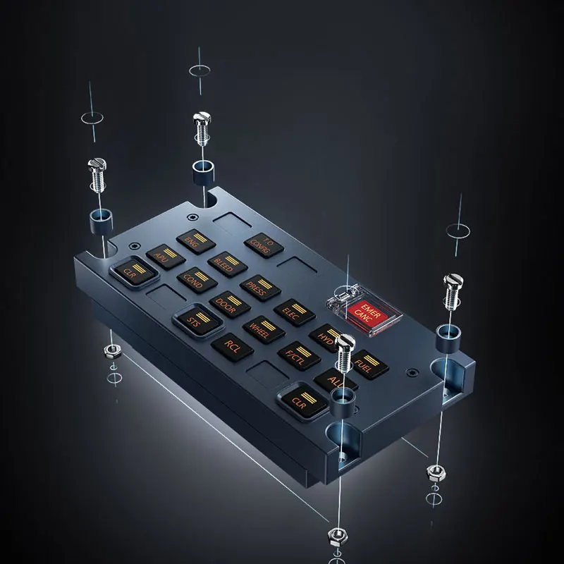 Для WINWING 32 ECAM Flight Simulation игровая панель управления A3XX ECAM для Xplane MSFS 2020 2024