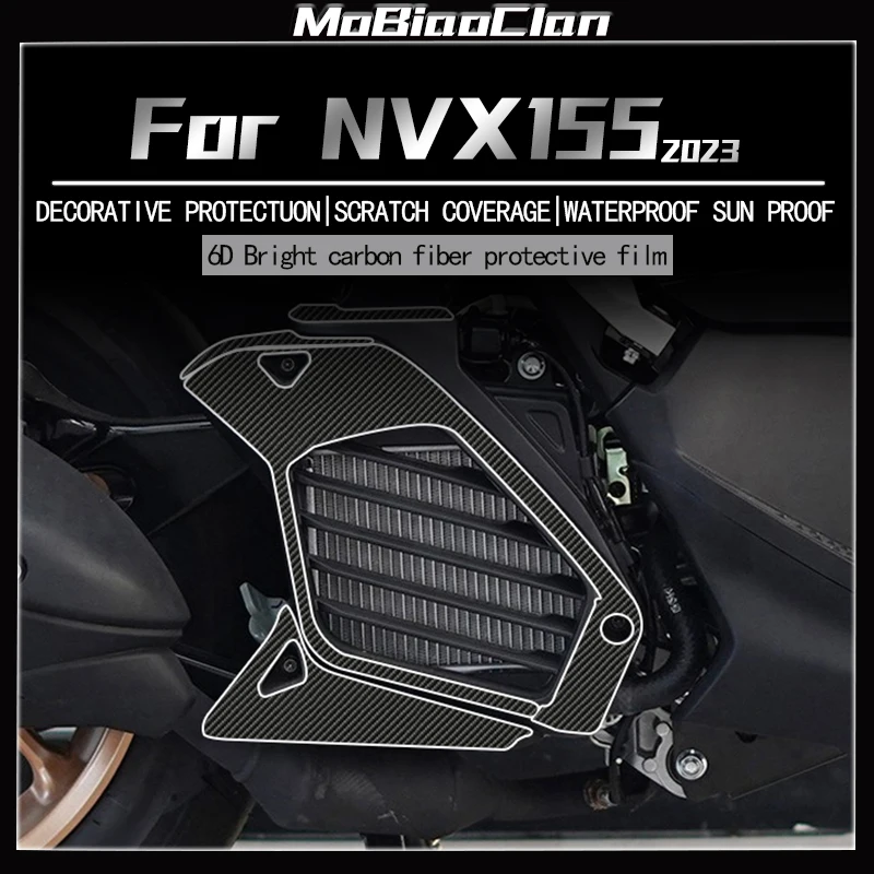 For YAMAHA NVX155 2023 6D Carbon Fiber Stickers Protect Car Stickers Decorative Films Scratch Resistant Modification Accessories