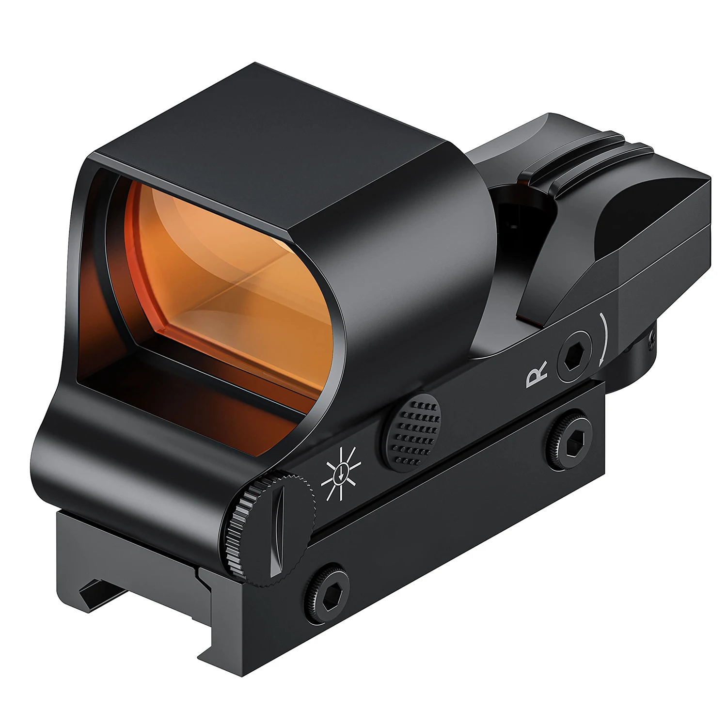 1x28x40mm Rotpunktvisier Reflexvisier Absolute Co-Witness mit Picatinny-Schienenmontage Jagdvisier