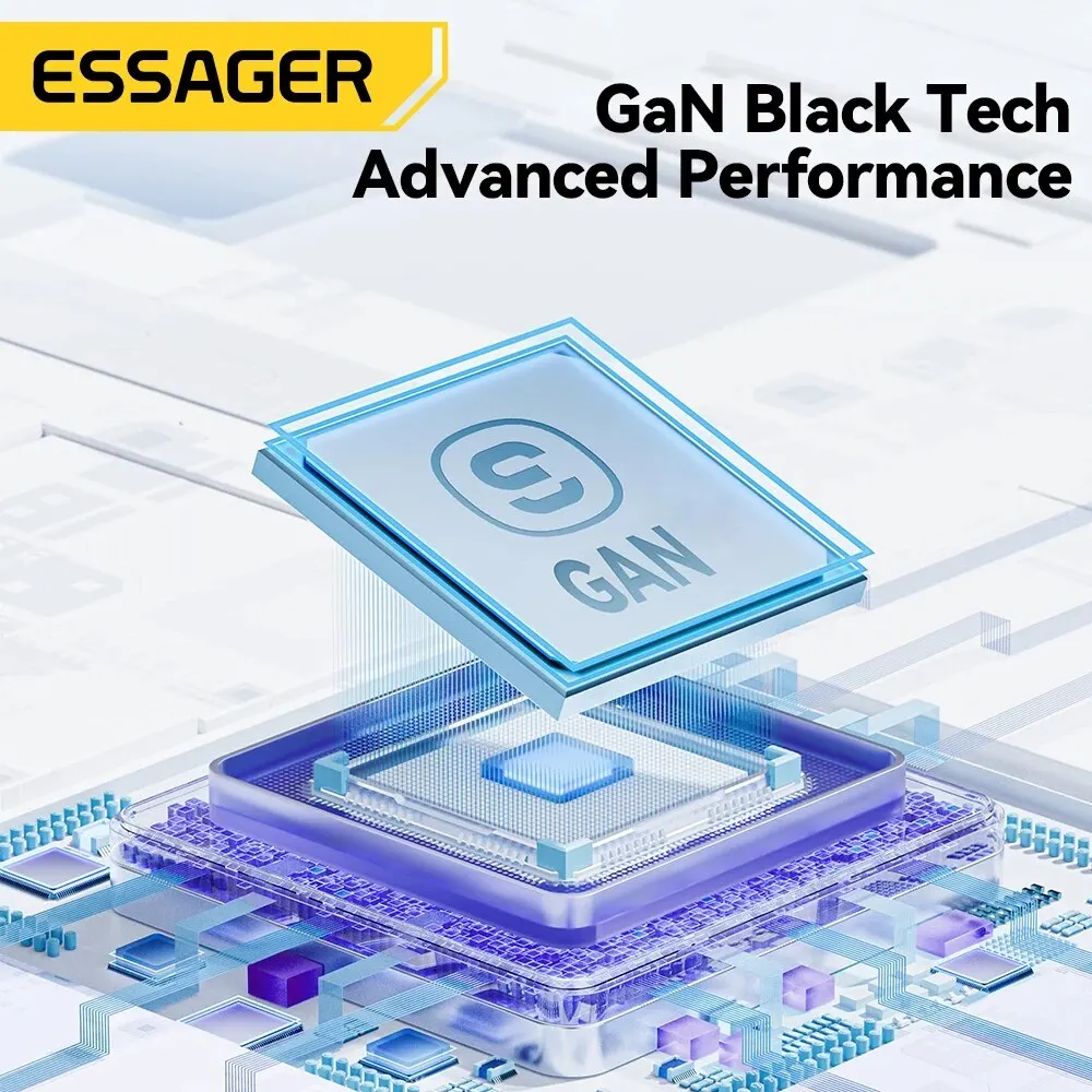 Essager GaN 33W USB Charger Fast Charger PD QC 3.0 USB C Charger Quick Charger For iPhone 14 13 Travel Charger for Samsung S21