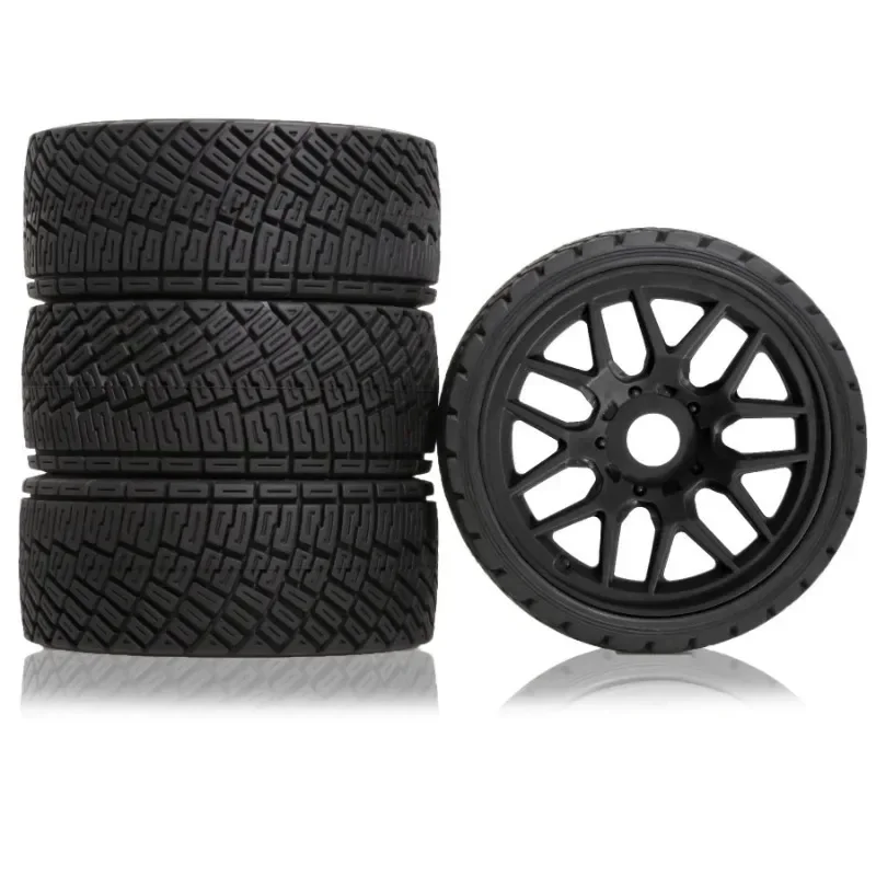 

1/8 1/7 RC On Road Tires and Plastic Wheels 17mm Hex Tyres for 1:8 1:7 Drift Car ARRMA Losi Kyosho Tamiya HPI WR8 HSP