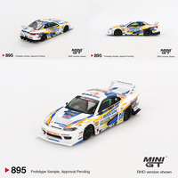 MINIGT 1/64 Nissan LB-Super Silhouette S15 SILVIA #555 2023 MGT00895-CH Car Alloy Vehicle Diecast Metal Model Kids Toys for Boys
