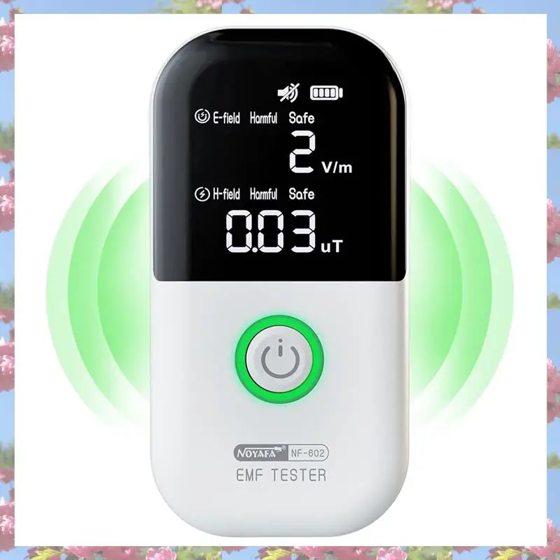 NOYAFA NF-602 เครื่องตรวจจับรังสีแบบใช้มือถือเคาน์เตอร์ Geiger EMF Meter เครื่องทดสอบรังสีแม่เหล็กไฟฟ้าเครื่องตรวจจับรังสีแม่เหล็ก