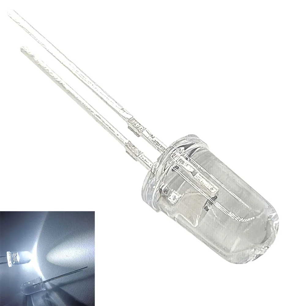 100X F3 5mm 8mm 10mm Circular White, Red, Green, Blue, Yellow, Pink, Water Clear LED Ultra Bright Light Emitting Diode Bulb