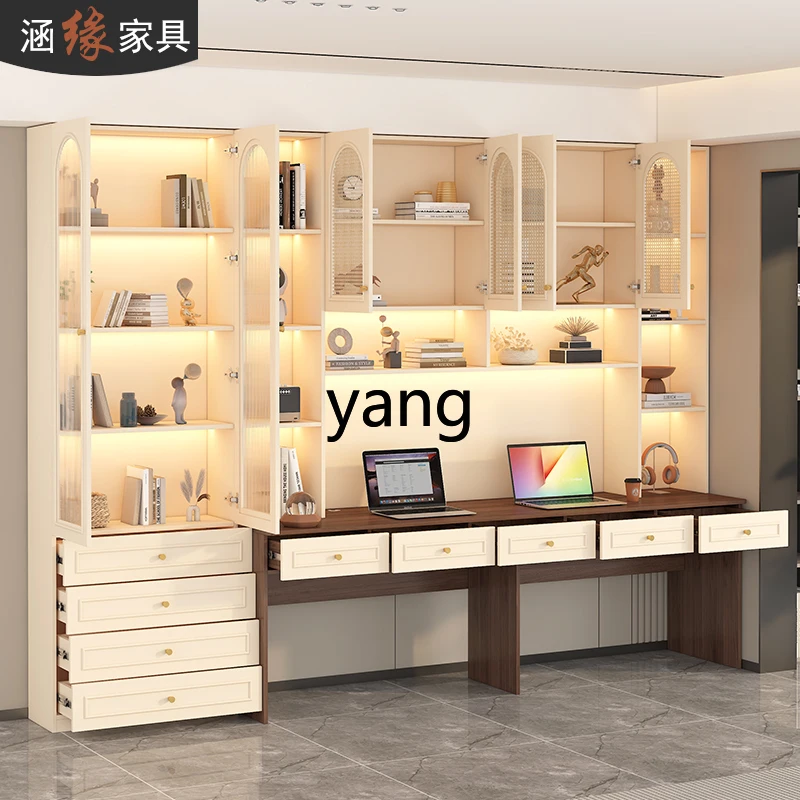 XXC bookshelf bookcase integrated combination home learning writing table bedroom multi-function desk