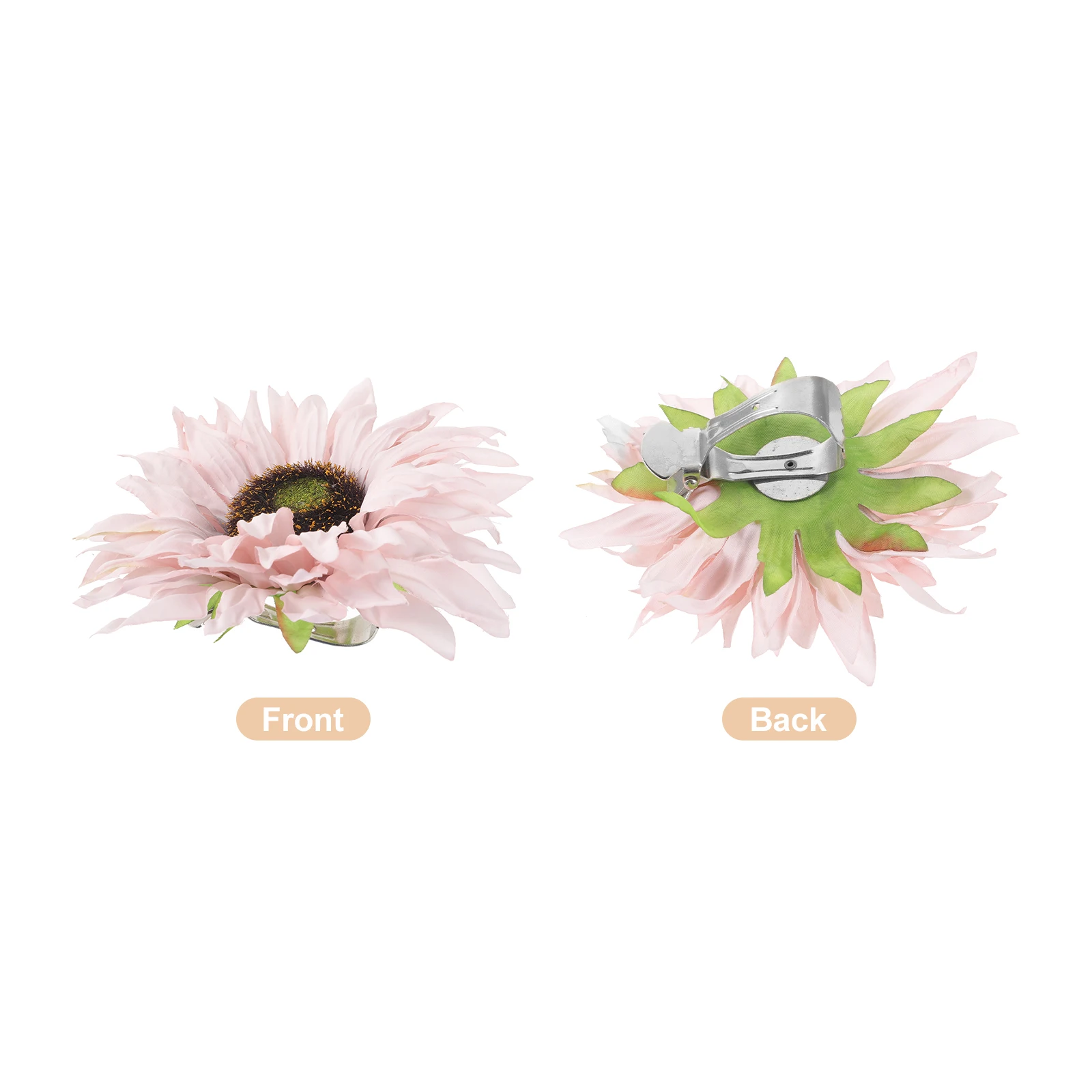 

2pcs Sunflower Design Curtain Tiebacks Decorative Clamp Holders for Living Room Bedroom Kitchen Bathroom Tieback Clips