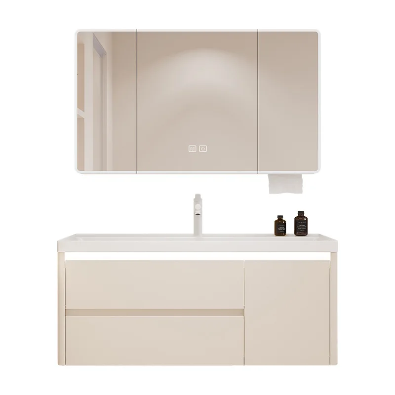 Bathroom cabinet ceramic integrated basin bathroom drawer marine washbasin face washbasin combination honeycomb aluminum