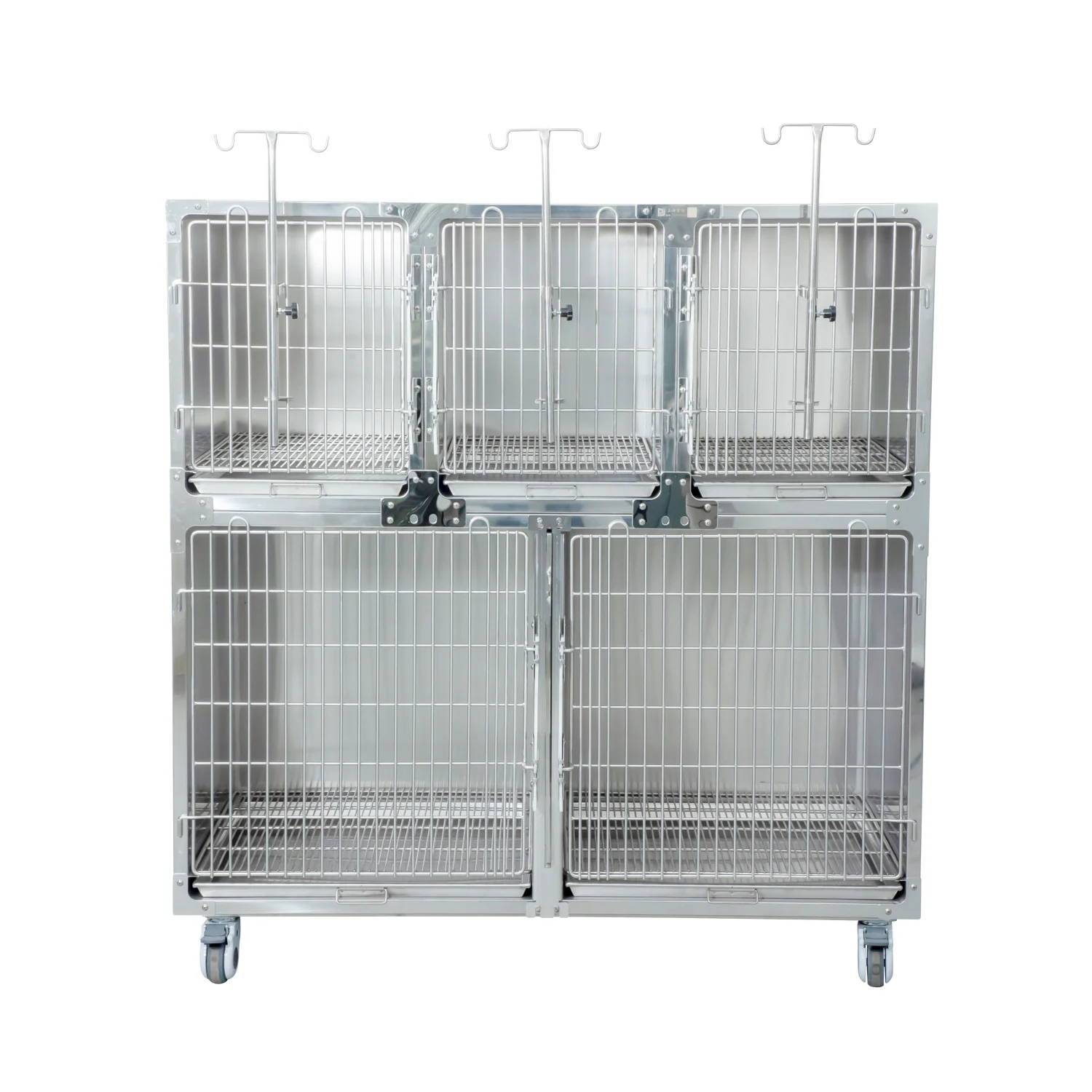 PJJY-05 Five-Position Combination Hospital Cage Veterinary Stainless Steel Instrument For Clinic And Hospital 304 Model