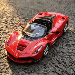 Bburago 1:24 Ferrari LaFerrari Alloy Sports Car Model Diecasts Metal Toy Racing Car Model Simulation Collection Childrens Gifts