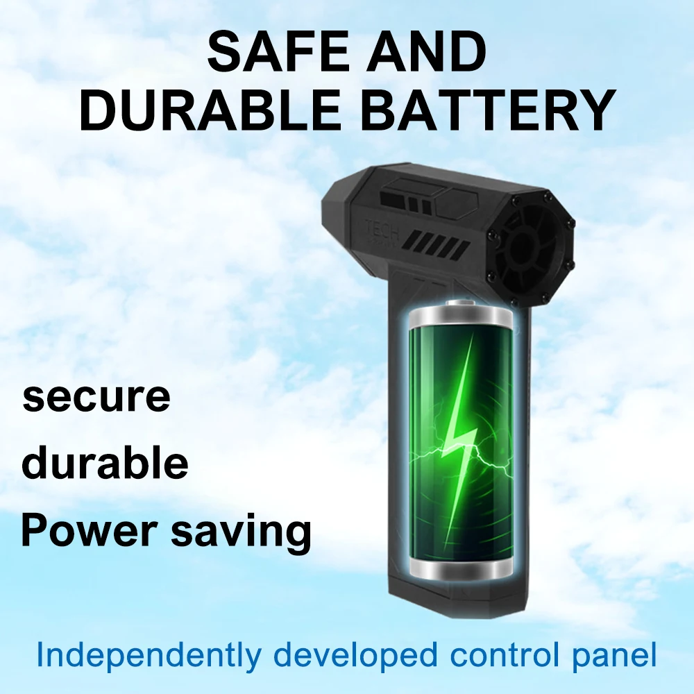 Handheld Brushless Motor 130000 RPM Violent Blower Mini Turbo Jet Fan Wind Speed 52m/s industrial Duct Fan Rechargeable Blower