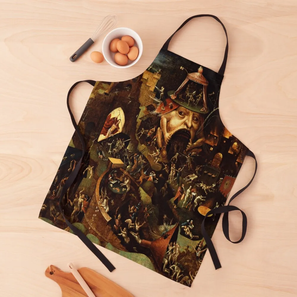 

Christ in Limbo by Hieronymus Bosch Apron For Home Accessories For Hairdresser Apron