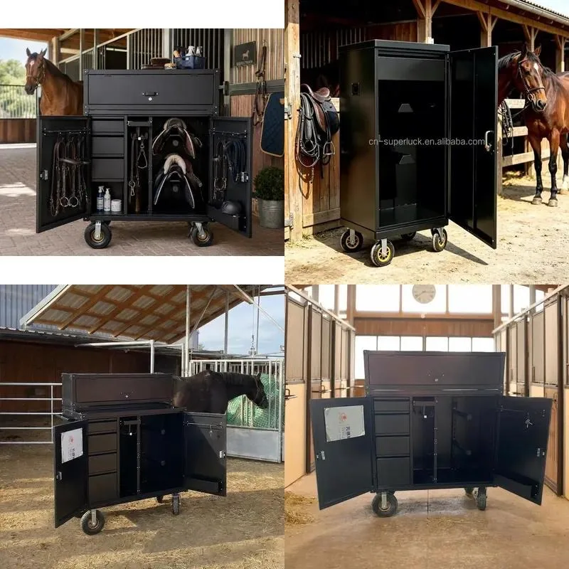 Custom Harness Cases Heavy Duty Steel Lockers for Saddles Equestrian Equipment