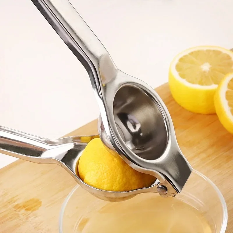 

Lemon Squeezer Stainless Steel Citrus Press Large Heavy Duty Fruit Squeezer for Drinks Rust-proof Non-Slip Manual Hand Juicer