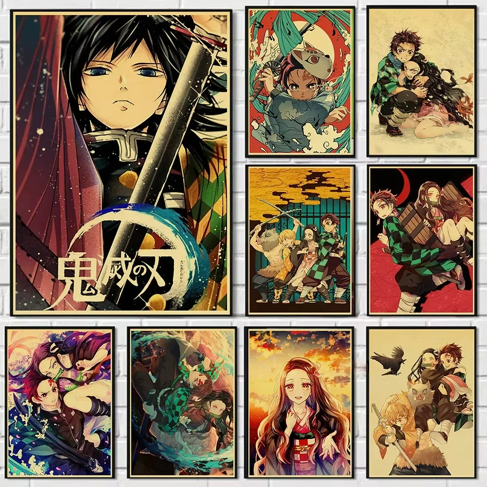 Demon Slayer Tanjiro Anime 5D Full Round Drill Diamond Painting Moon Mosaic Embroidery Art Home Wall Decor DIY Craft