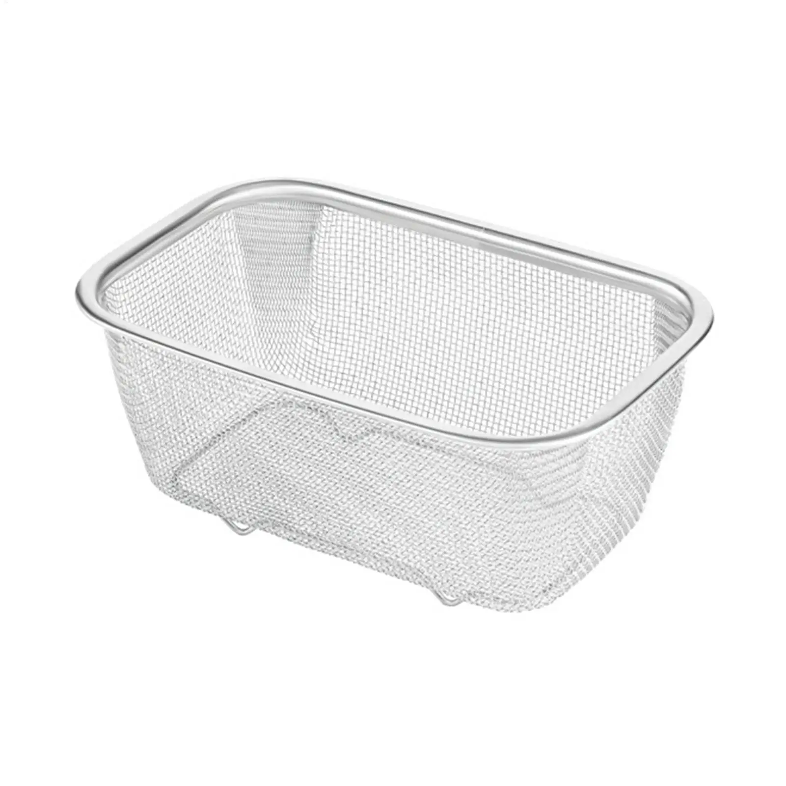 Stainless steel oil filter basket Rectangle Fine Mesh Oil Strainer French Fries Holder mesh oil filter drain tray Kitchen Tools
