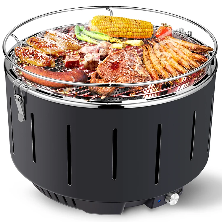 

Barbecue Pellet Grill Indoor Smokeless Charcoal Grill Portable Stainless Steel Charcoal Barbecue Plancha Grill Bbq