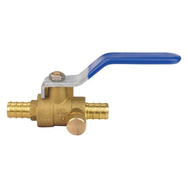 Brass Pipe Joint Lead-Free Environmental Protection Globe Valve Full-Bore Copper Double Outer Wire Copper Ball Valve Durable