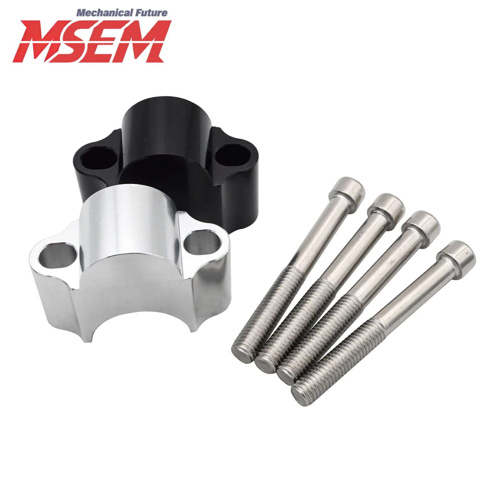1 Pair Motorcycle 28mm 1 1/8" 22mm 7/8" Handlebar Riser Bar Mount Handle Clamp For Kawasaki Suzuki Yamaha WR250F-450F Universal view 3