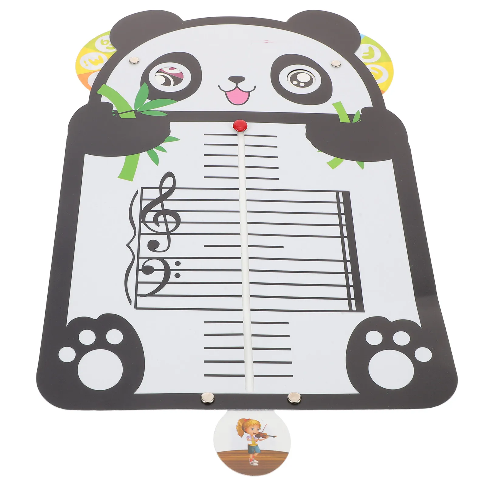 

Musical Note Board Cartoon Panda Design for Beginners Portable Practice Tool Music Theory Learning Piano Classroom Resource