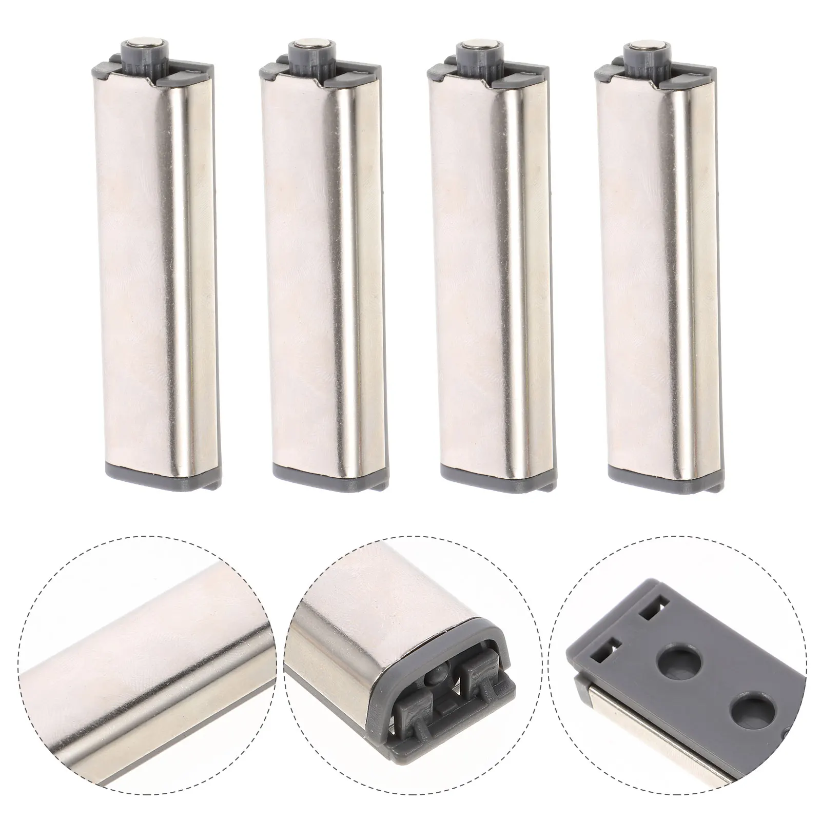 4pc Cabinet Catches Push To Open Hidden Cabinet Handle Soft Closer Touch Damper Cabinet Drawer Door Lock Hardware