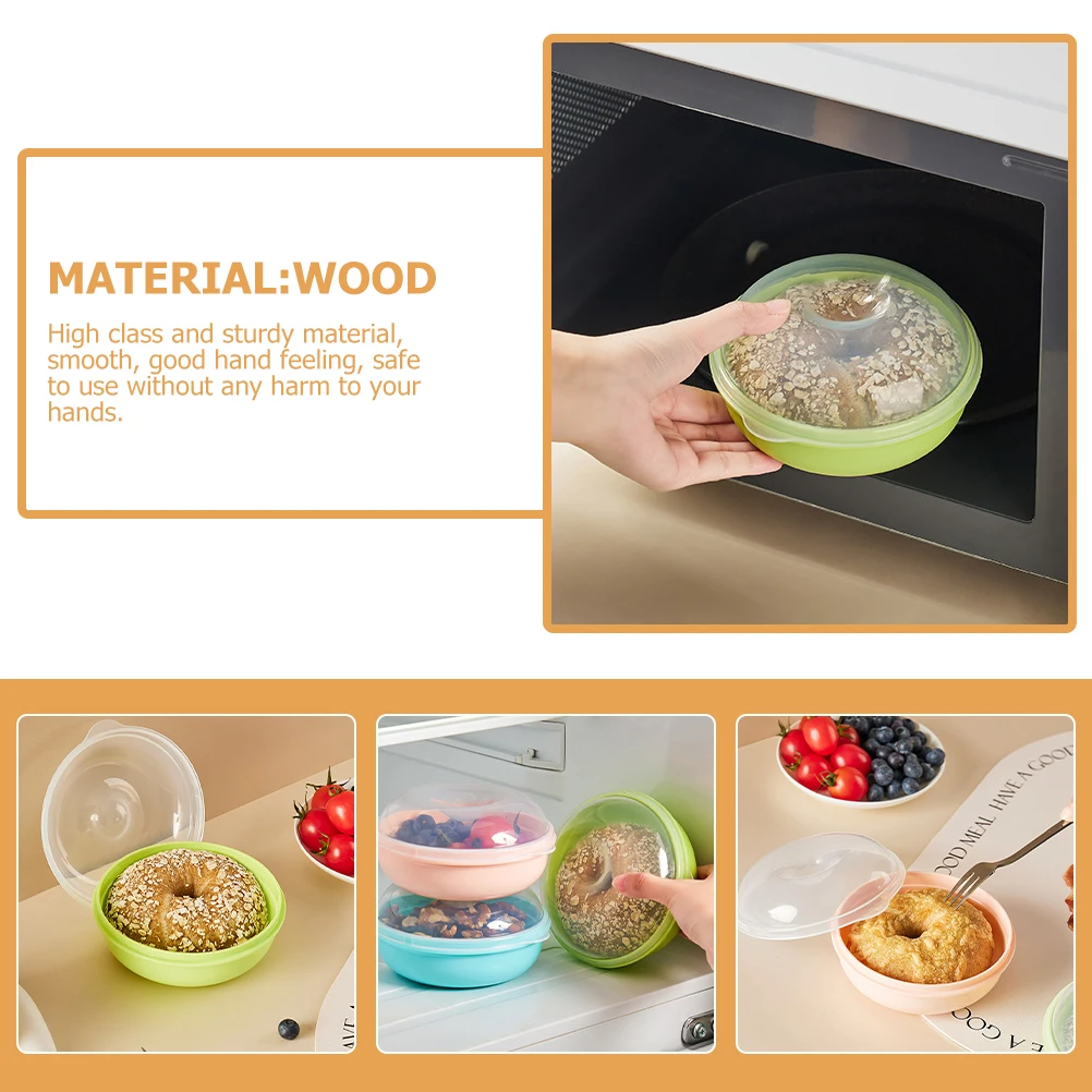 

3 Pcs with Cover Bread Storage Box Plastic Breadbox for Kitchen Countertop