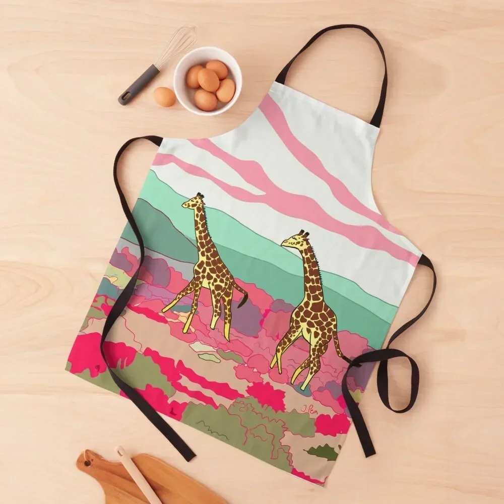 

Pink Safari Dreams Apron Hairdresser kitchen and home Kitchen Supplies Apron