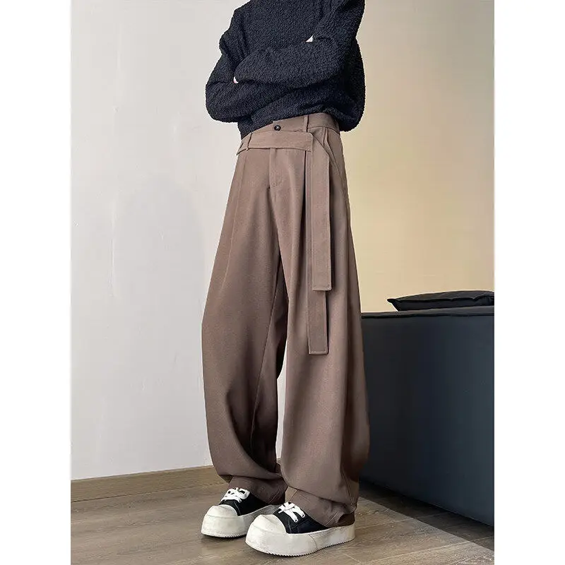 

American Retro Blade Men's Casual Pants Spring Autumn Cleanfit Drapey High-End Feeling Loose Leisure Suit Pants