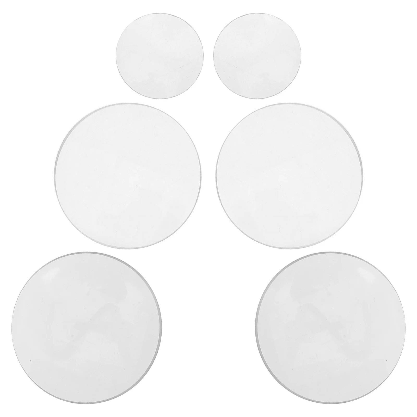 

6Pcs Convex Lens Double Convex Optical Glass Diameter 30Mm 50Mm 100Mm for Scientific Classroom Experiments Demonstration