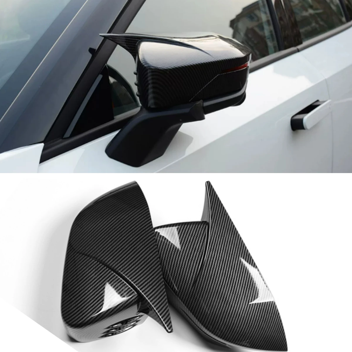 

Крышки для зеркал заднего вида из АБС, защитная крышка, обшивка, поворотная крышка зеркала для CHANGAN UNI-V UNIV 2022-2023, внешние аксессуары