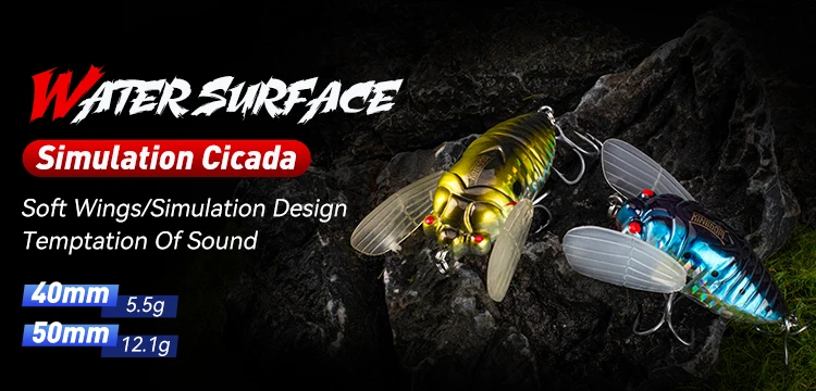 Kingdom Wasp Crawl Bait Schwimmender Angelköder 4,2g/40mm 6,6g/48mm Insekten-Bionik-Swimbaits Oberflächenköder Künstlicher Harter Köder – Detail 2